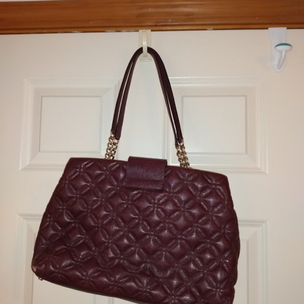 Kate Spade New York: Large double handle Handbag with green care card. - Picture 2 of 9